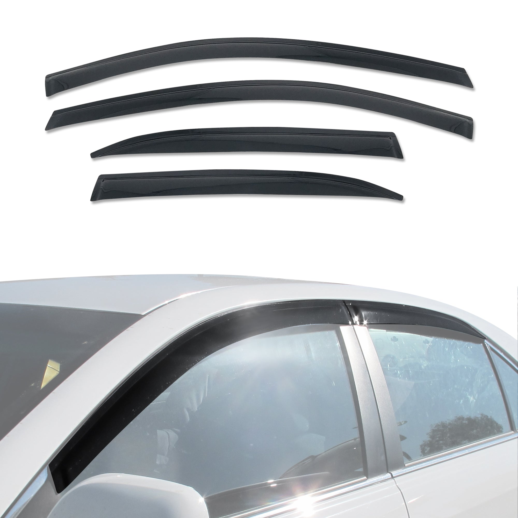Toyota Aurion 2006-2011 Weather Shields | Car Window Rain Guards | Durable Wind & Rain Protection for Sedan Driving in All Seasons