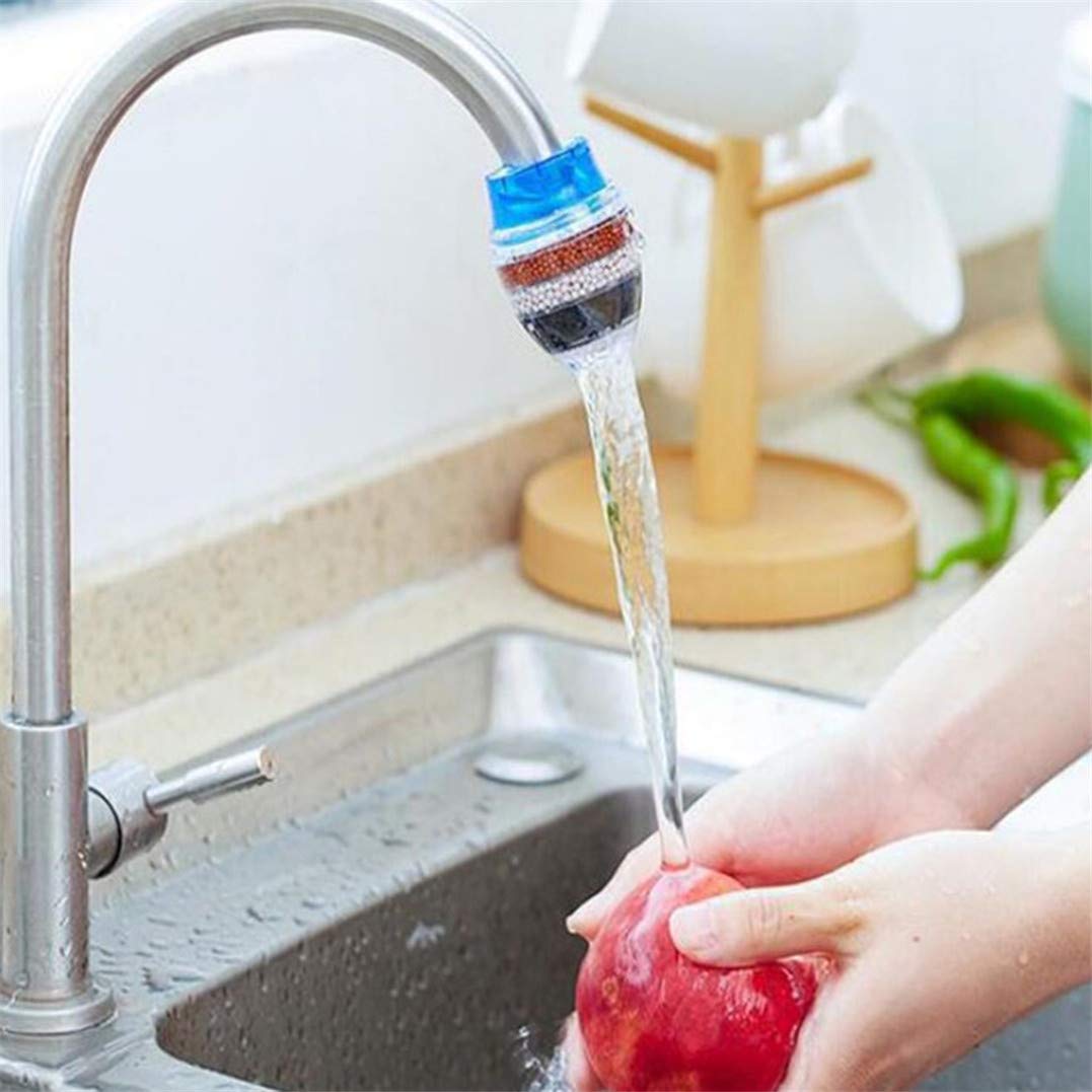 Underleaf Mini Faucet Water Filter - Carbon Filtration Cartridge for Clean Drinking Water | Kitchen & Bathroom Tap Purifier | Perfect for Home, Office, RV, and Outdoor Use