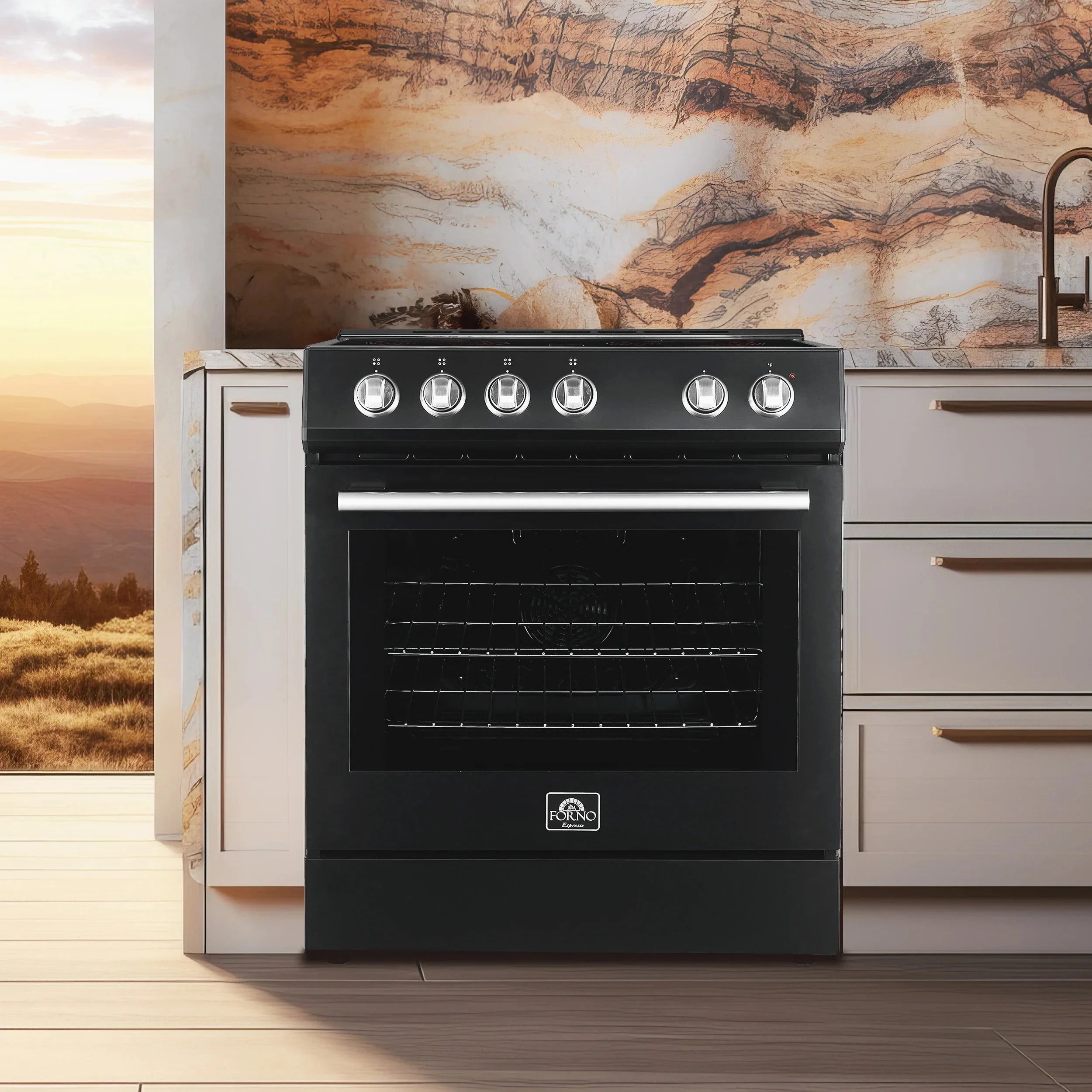 Black and Silver Forno Espresso 30