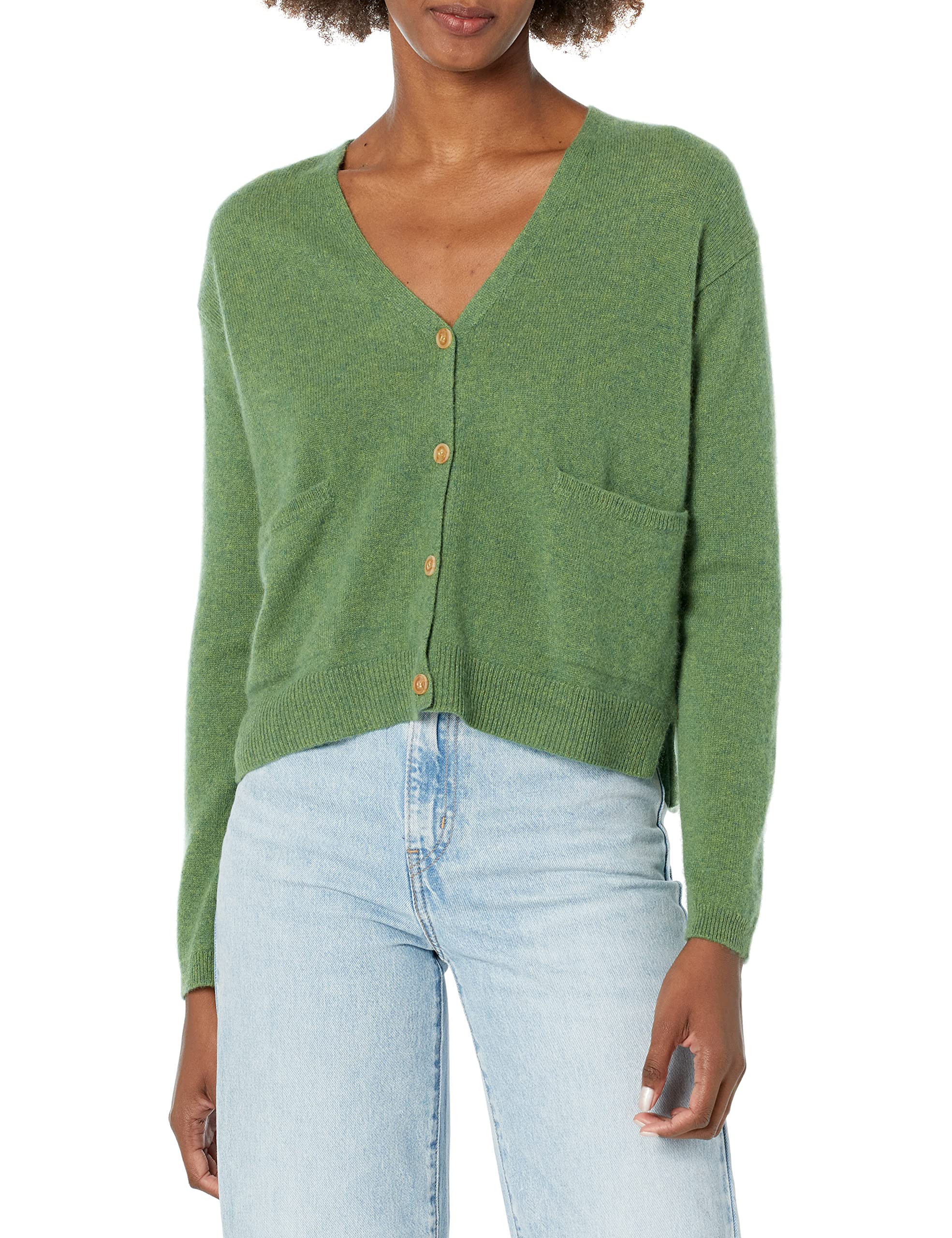 Velvet by Graham & Spencer Women's BOE Cashmere Classic Long Sleeve Cardigan Sweater - Soft Luxurious Wrap for Fall & Winter - Perfect for Office, Date Night and Cozy Evenings at Home