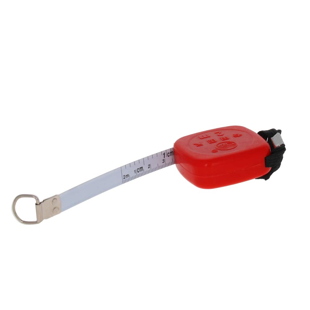Utoolmart 2m/6.6ft Retractable Steel Tape Measure - Professional Metric Scale Measuring Tool with Durable Plastic Case (1Pcs) - Perfect for Construction, DIY Projects & Home Improvement
