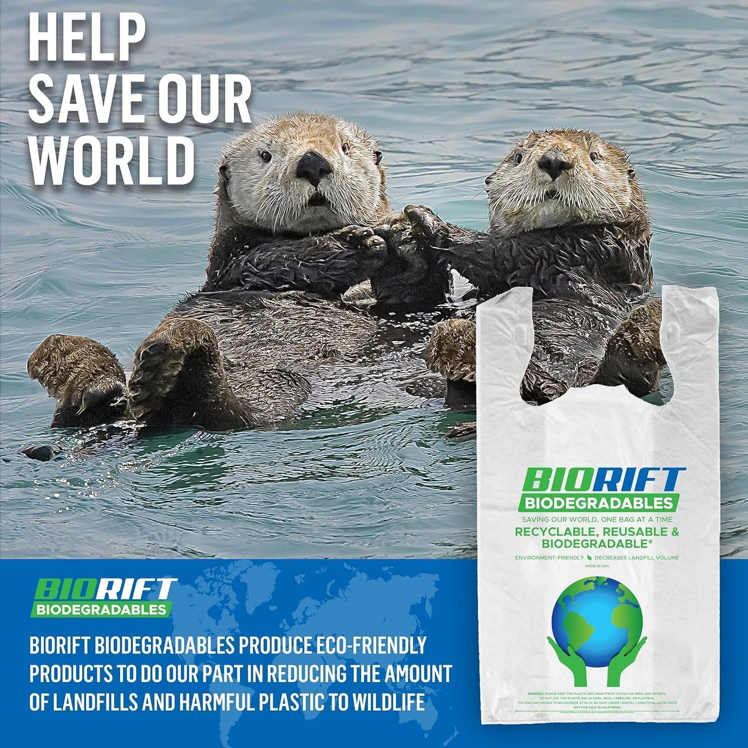 Eco-Friendly Biodegradable Thank You Bags - 1000 Pack Bulk | Extra Thick & Durable Reusable Shopping Bags | 100% Compostable for Grocery, Restaurant & Supermarket Use | 12” x 6.5” x 22” Plastic-Free Bulk Bags | Perfect for Retail Stores, Takeout Orders & Eco-Conscious Shoppers