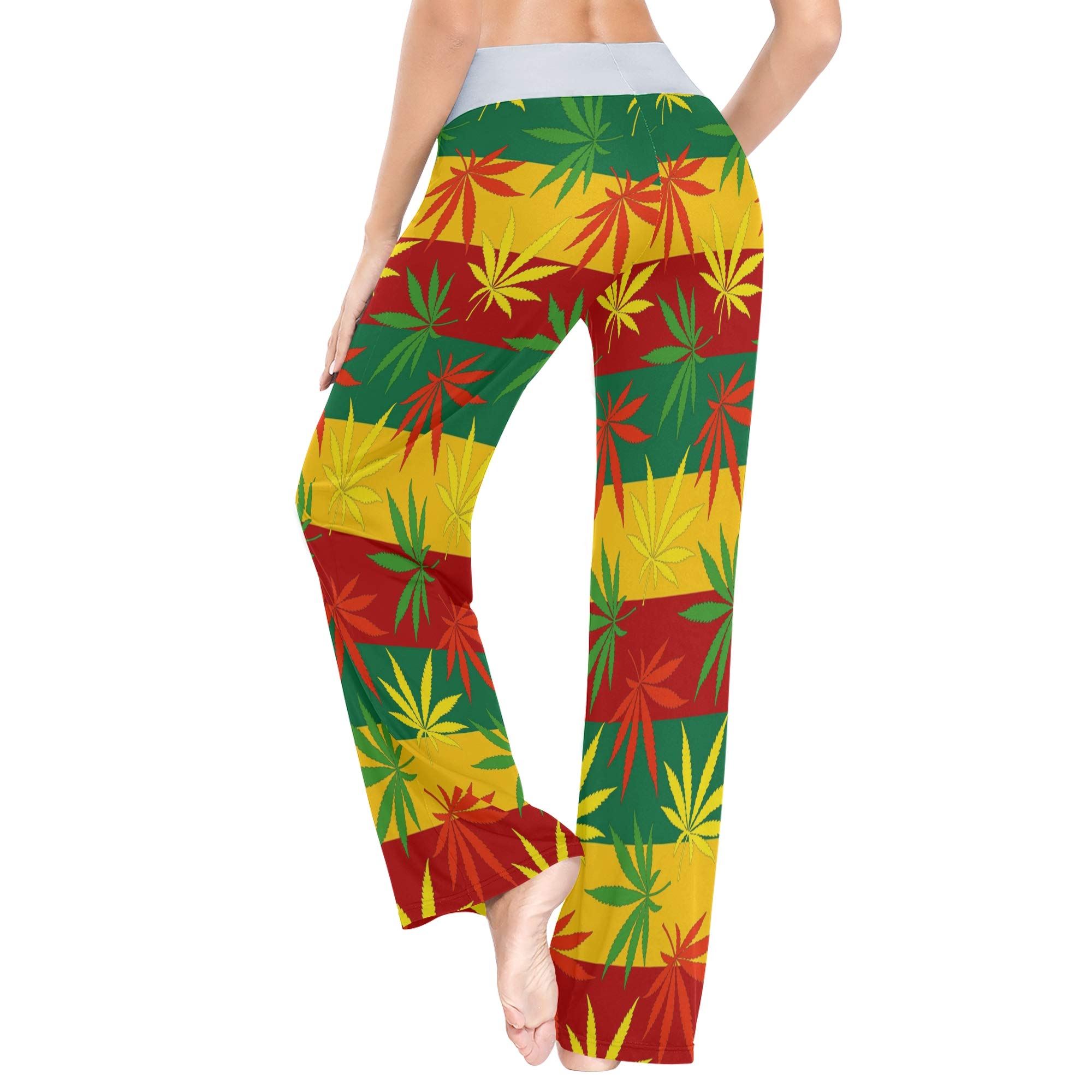 ALAZA Women's Pajama Lounge Pants - Soft Stretchy Wide Leg Sleep Pants for Women - Perfect for Relaxing at Home, Lounging & Sleeping Comfortably