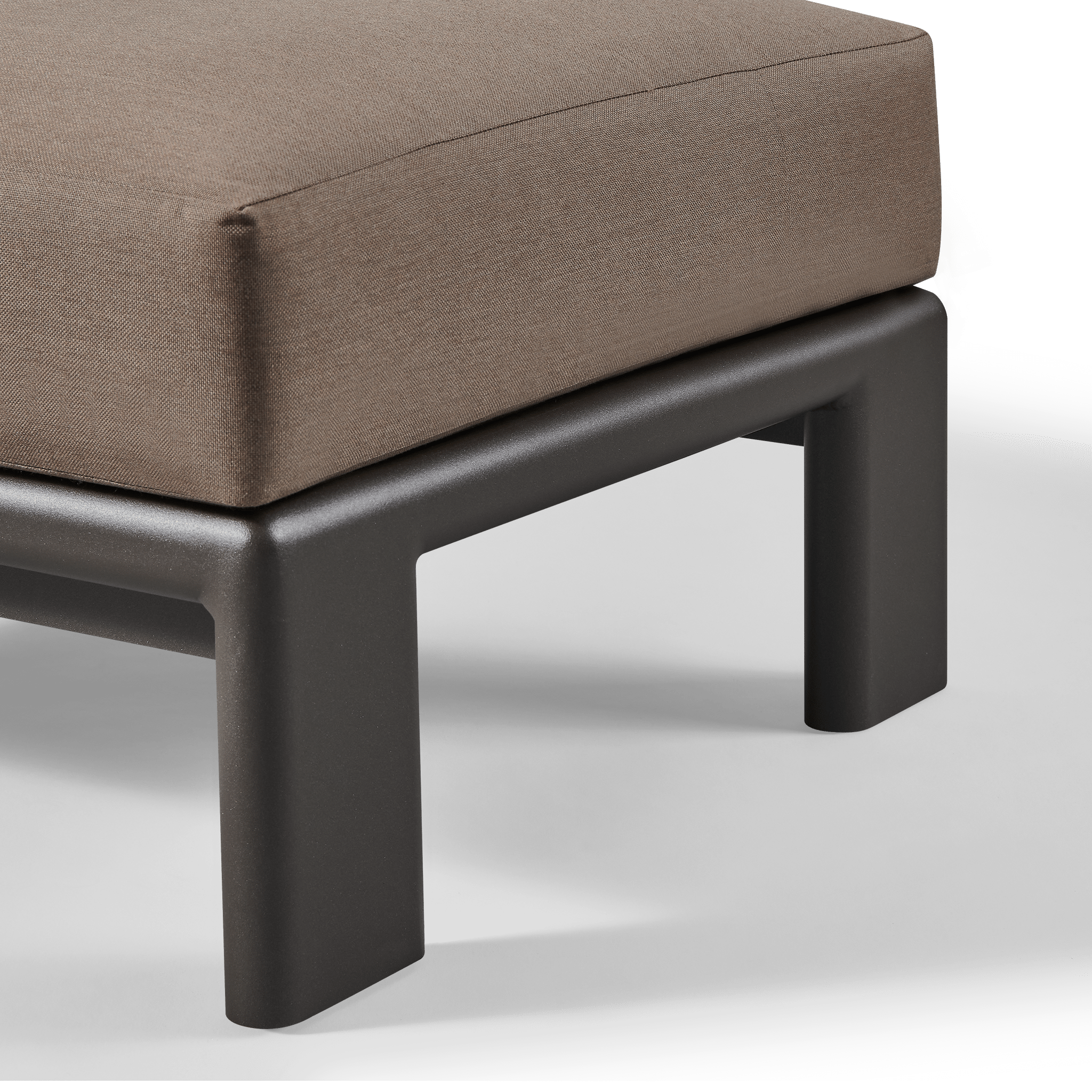 Palm Beach Aluminum Outdoor Ottoman - Lightweight & Weather-Resistant Patio Furniture for Poolside, Garden, and Deck Relaxation