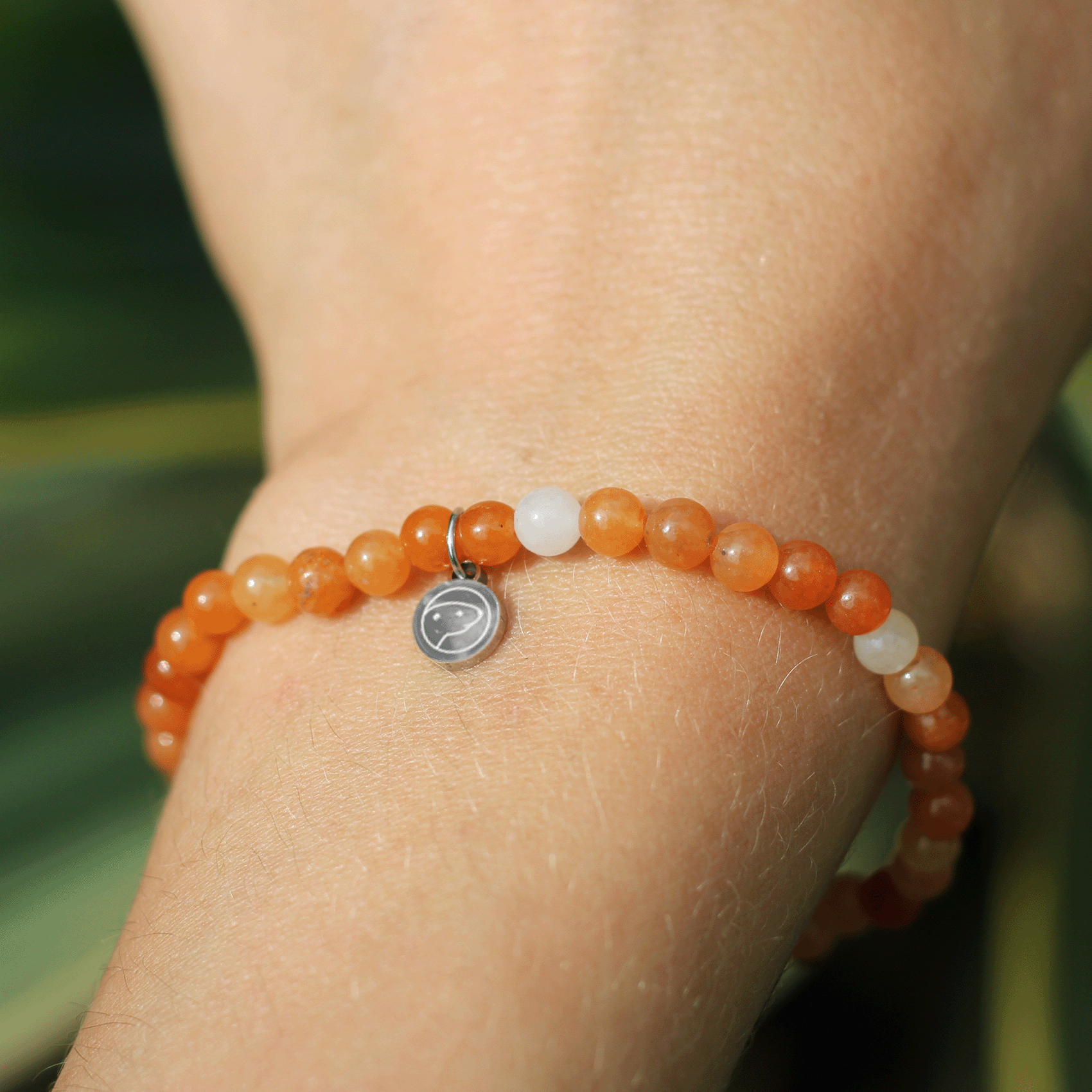 Orange Aventurine Healing Crystal Bracelet for Women - Mini Beaded Gemstone Jewelry for Stress Relief, Luck & Positive Energy | Perfect for Meditation, Yoga & Spiritual Gifts