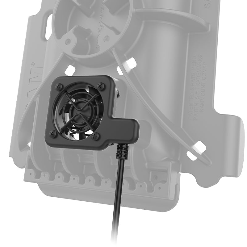 GDS® Fan Accessory for GDS® Tough Dock™ (RAM GDS FAN1U) - Cooling Fan for Industrial Equipment & Outdoor Workstations - Perfect for Construction Sites, Warehouses, and Harsh Environments