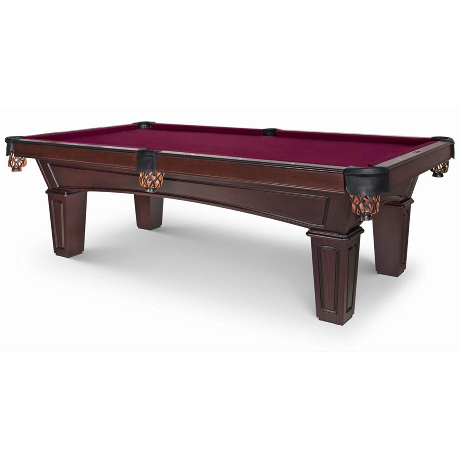 Olhausen Belmont Pool Table - Professional 8-Foot Billiard Table for Home Game Room, Bar & Man Cave | Durable Slate Bed, Premium Cloth & Solid Wood Construction