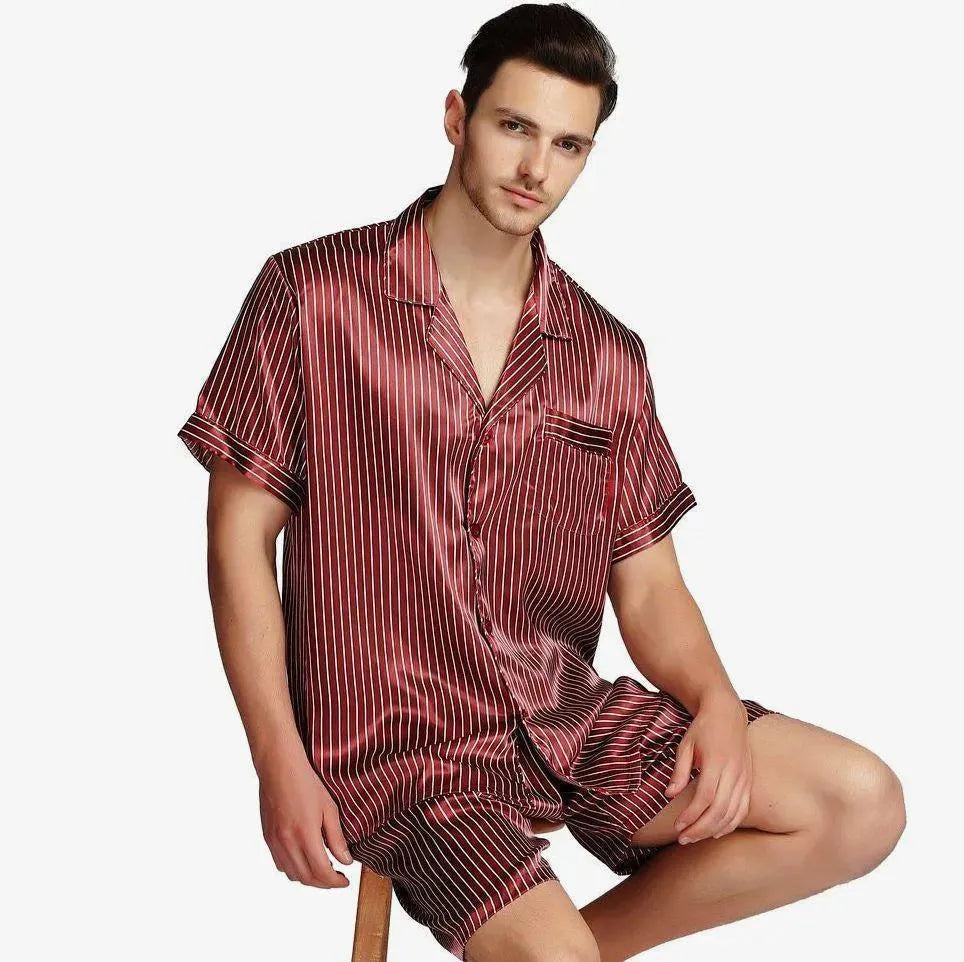 Cozy Men's Pajama Set - Soft Cotton Sleepwear for Lounge & Bedtime Comfort - Perfect for Relaxing at Home or Gift Giving