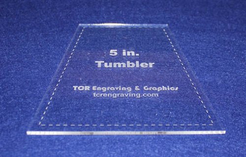 5 Inch Tumbler Quilt Template with 1/8 Inch Seam Allowance - Clear Acrylic Quilting Ruler for Precise Patchwork & DIY Sewing Projects - Perfect for Quilting, Scrapbooking, and Crafting