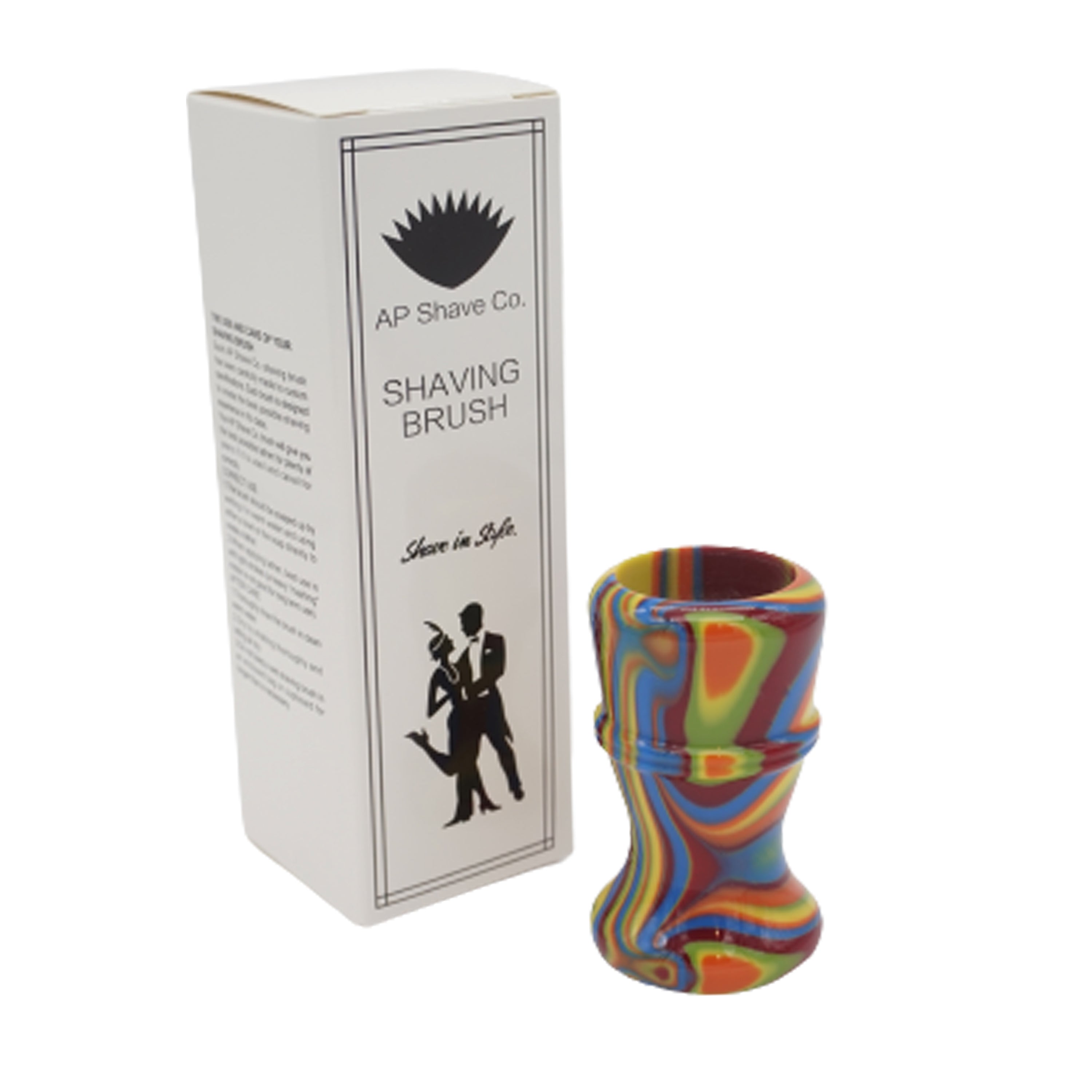 Premium Handcrafted Disco Shaving Brush Handle - Fits 24mm & 26mm Knots - Perfect for Wet Shaving & Grooming Gifts for Men