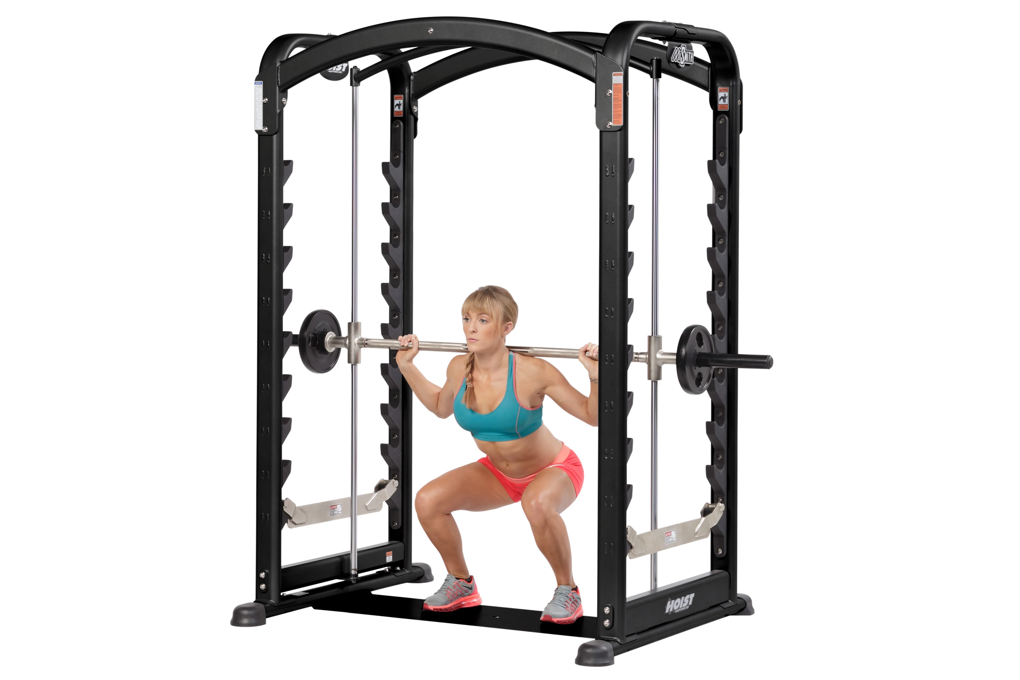 Hoist MISmith Dual Action Smith Machine - Heavy Duty Home Gym Equipment for Strength Training & Weightlifting | Perfect for Home Workouts & Commercial Gyms