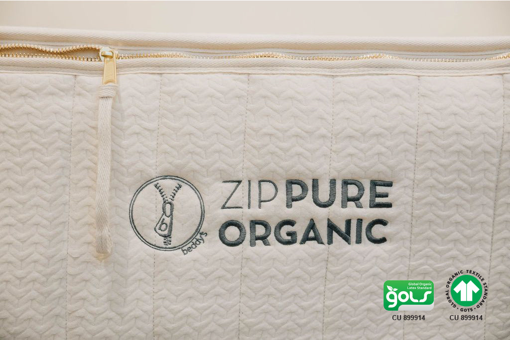 Organic ZipPure Luxe Mattress - Premium Comfort for Restful Sleep, Eco-Friendly & Hypoallergenic - Perfect for Bedrooms, Guest Rooms & Eco-Conscious Homes