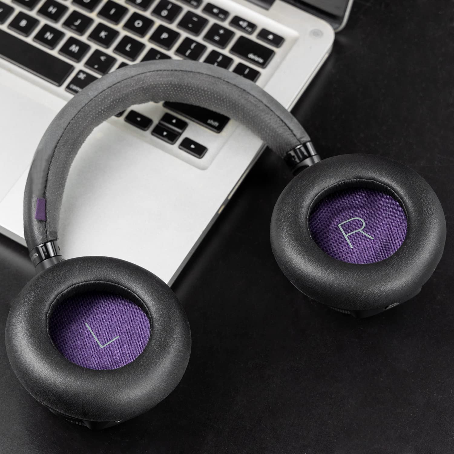 SOULWIT Replacement Ear Pads for Plantronics BackBeat Pro Wireless Headphones - Noise Canceling Memory Foam Cushions with Soft Protein Leather (Black) - Perfect for Office, Travel & Gaming Comfort