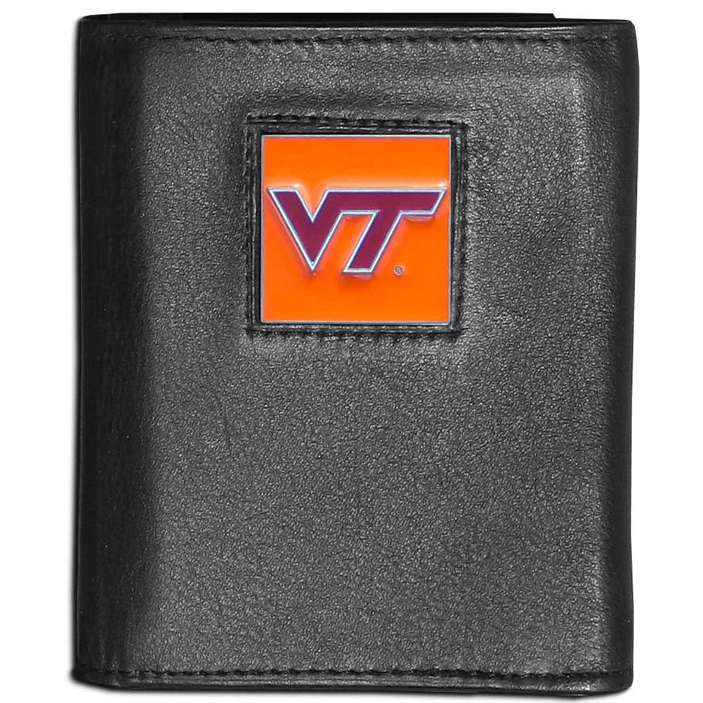 Siskiyou Sports NCAA Genuine Leather Tri-Fold Wallet for Men - Compact & Durable College Sports Fan Gift (Perfect for Game Day, Travel & Everyday Carry)