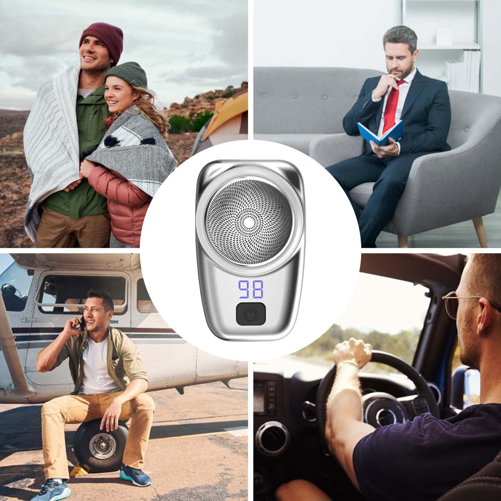 Premium Rechargeable Electric Shaver for Men - Waterproof Wet/Dry USB Shaving System - Compact Travel Razor for Face, Head & Body Grooming - Perfect for Home, Car, Business Trips & Vacation Use