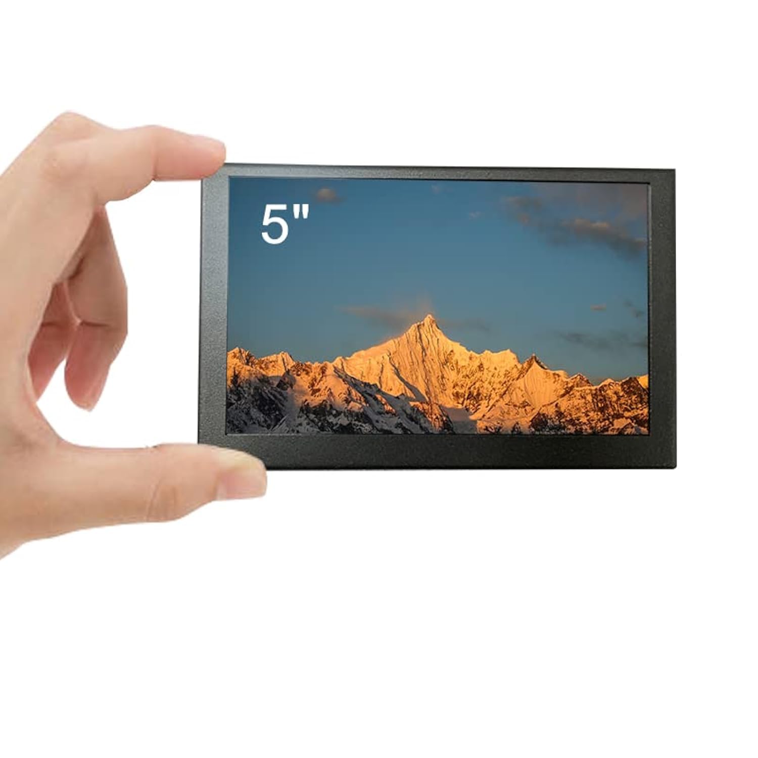 LESOWN 5 Inch IPS HDMI Monitor - 800x480 Resolution, VESA Mountable, Metal Shell, Portable Mini LCD Display for Gaming, Raspberry Pi, Security Camera & DIY Projects