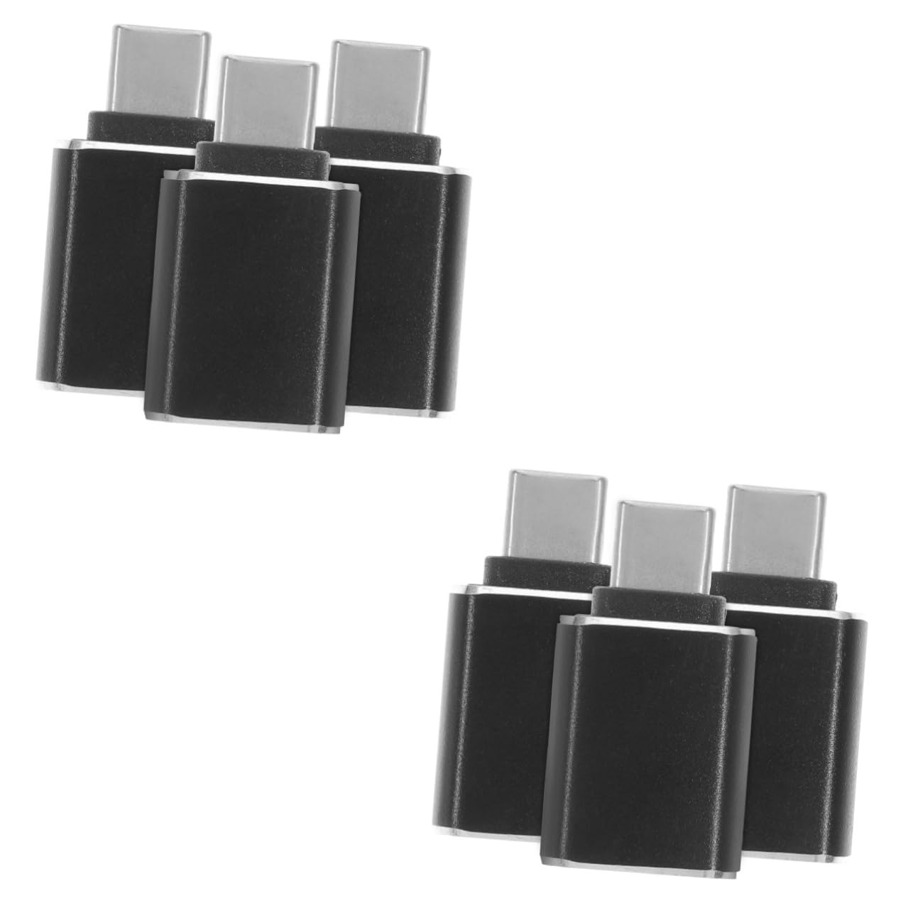 Uonlytech 6-Pack USB-C to USB Adapter, USB-C Male to USB Female Converter for Laptop, Phone, Tablet - Compatible with MacBook, iPad, Samsung & More - Durable Plastic Design for Home, Office & Travel Use