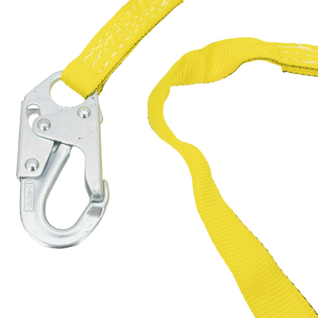 Miller Safety Shock Absorbing Lanyard - 6ft Fall Protection with Heavy Duty Hooks | Ideal for Construction, Roofing & Industrial Work Safety Gear