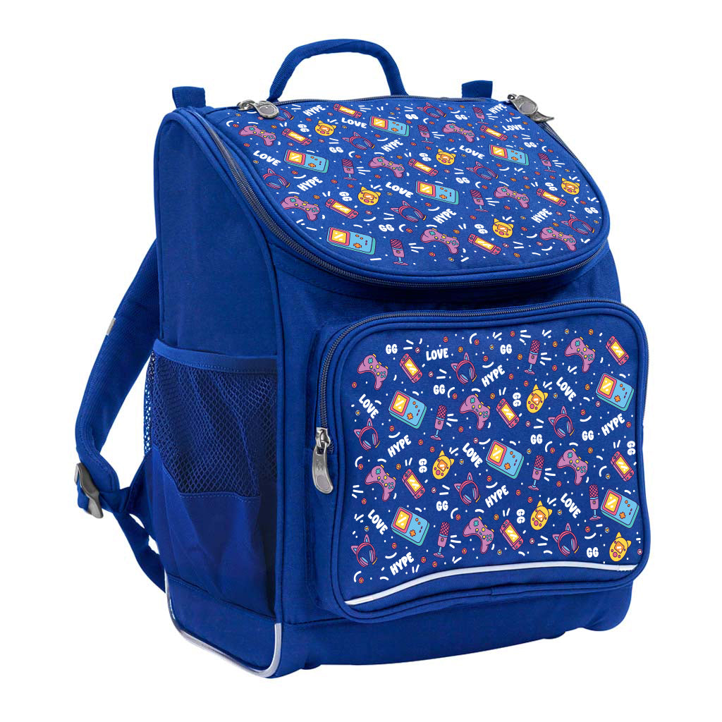 Pixel Chick Mighty Junior Backpack - Durable School Backpack for Kids, Lightweight Laptop Backpack with USB Charging Port - Perfect for School, Travel & Daily Use