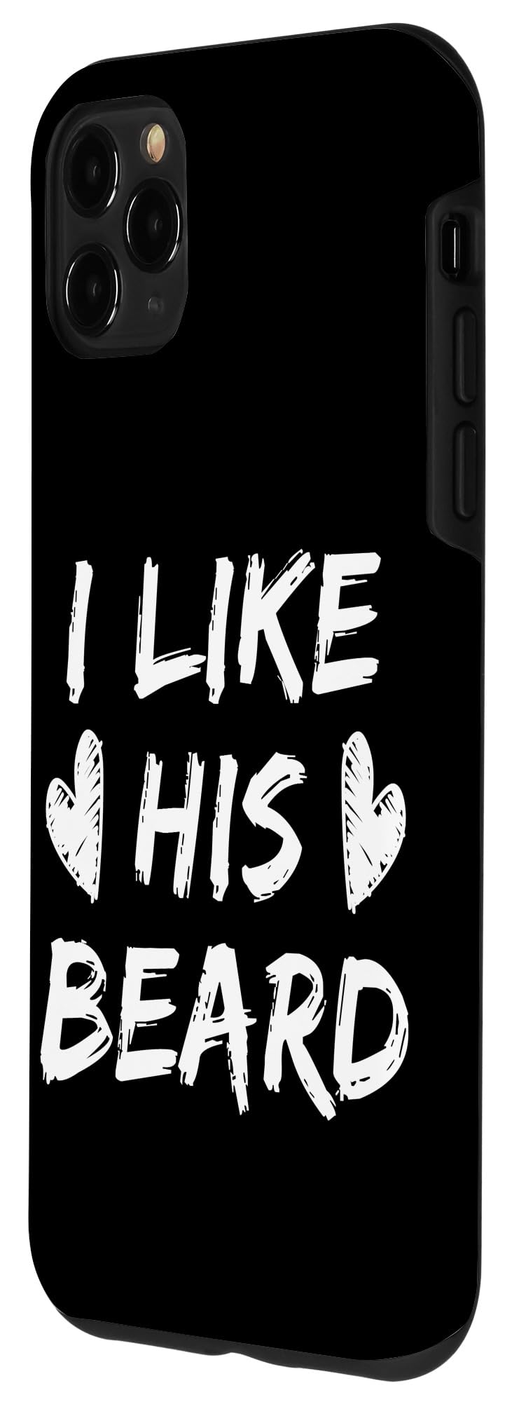 iPhone 11 Pro Max Matching Couple Cases Set - His & Hers Phone Covers with 'I Like His Beard' Design - Perfect for Anniversaries, Valentine's Day & Romantic Gifts