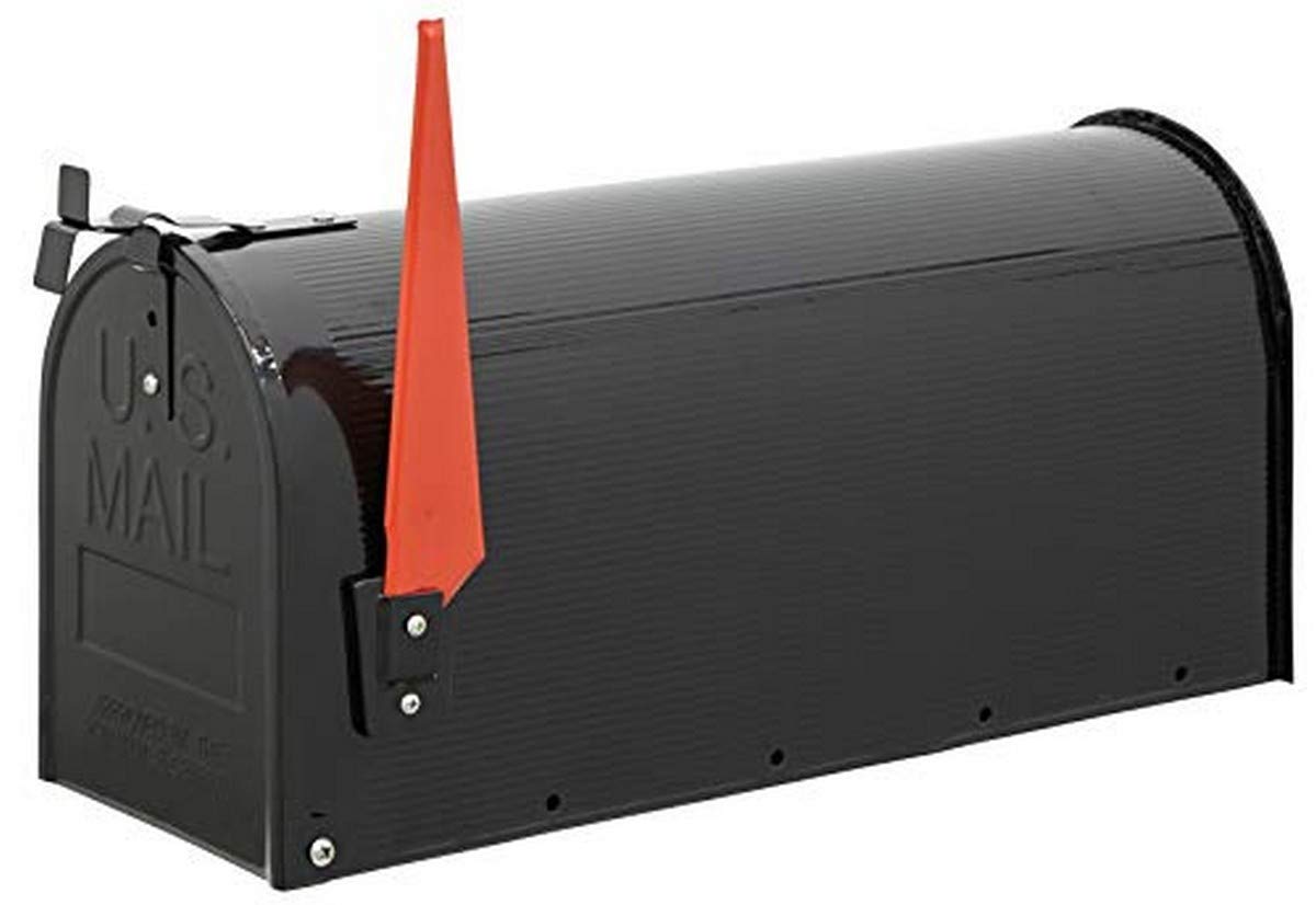 American Steel Mailbox - Durable Black Outdoor Mailbox for Home & Business | Perfect for Residential, Commercial & Rural Mail Delivery