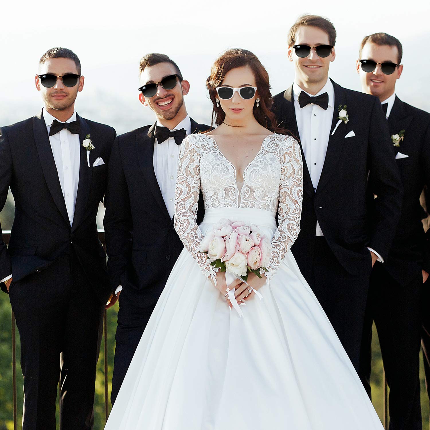 Groomsmen Sunglasses for Bachelor Party - Stylish Aviator Shades for Groom, Best Man & Wedding Party | Perfect for Outdoor Ceremonies & Beach Weddings