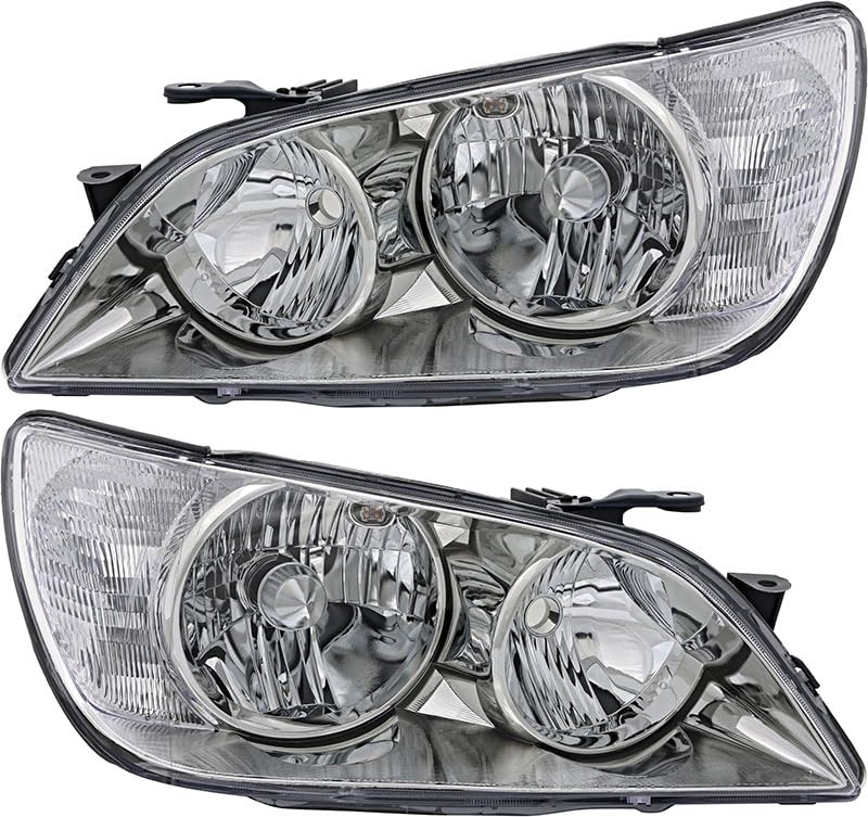 2001 Lexus IS300 HID Headlight Assembly Set - Driver & Passenger Side - High-Intensity Discharge Replacement for Improved Night Visibility