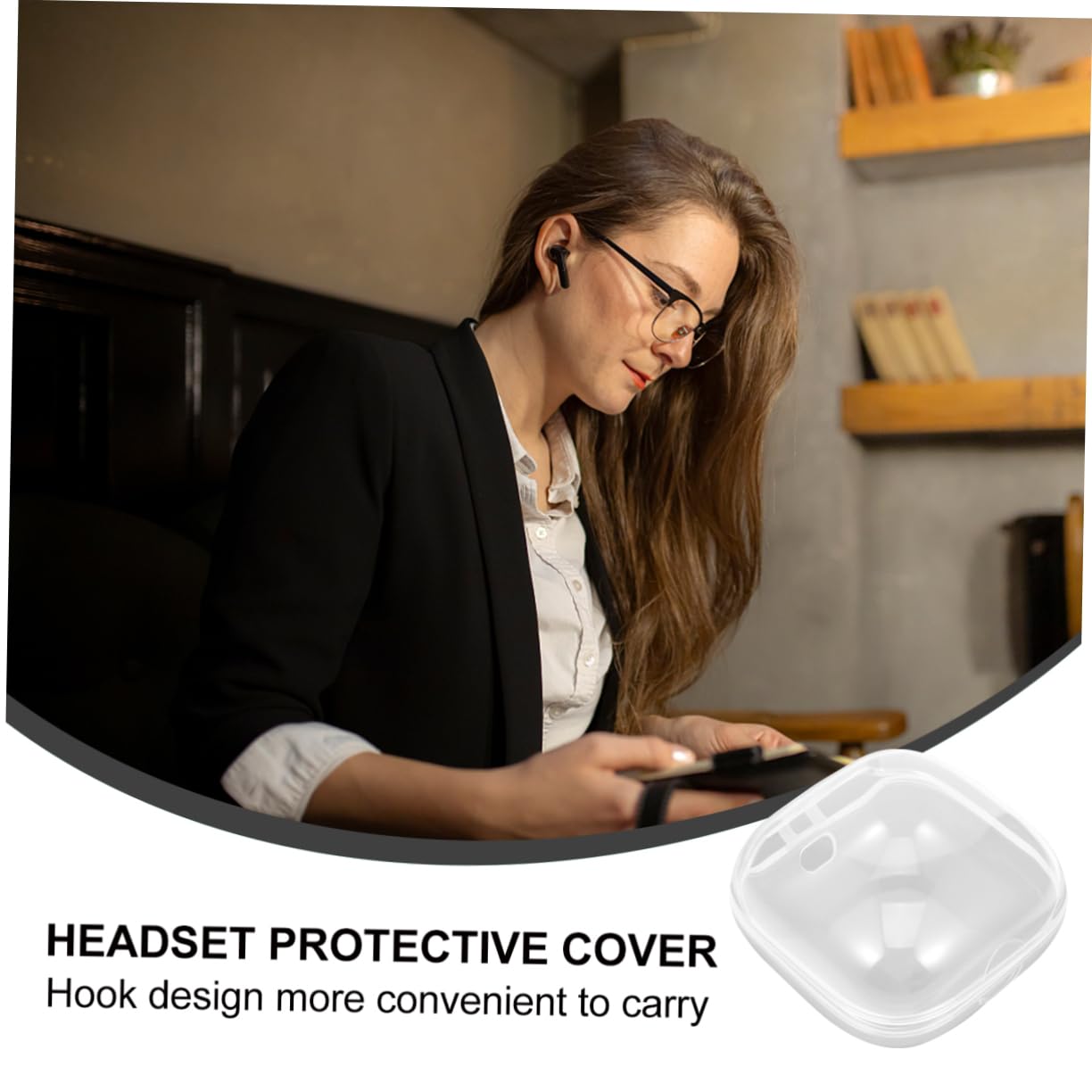 Mikikit 2 Headphone Hard Travel Case - Lightweight Durable Storage Pouch for Earphones - Scratch-Resistant Protective Cover for AirPods, Beats, Sony Headphones - Perfect for Travel, Gym & Daily Organization