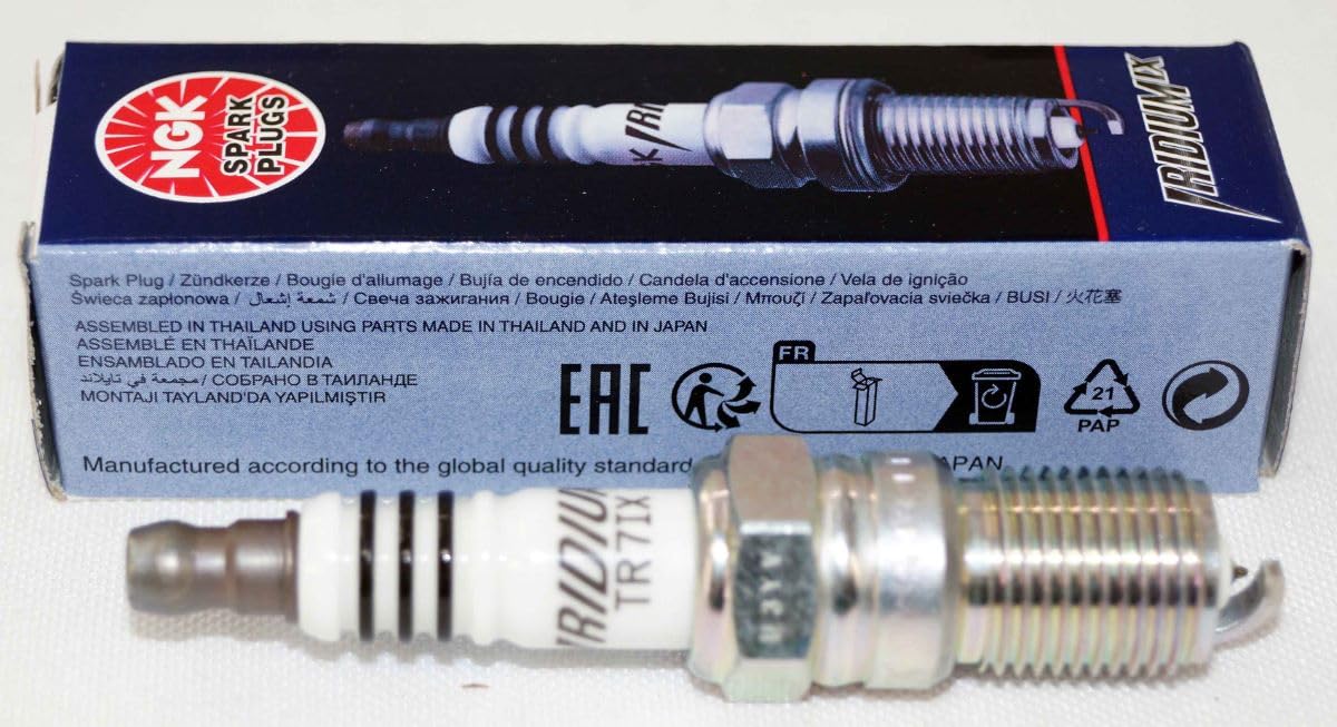 NGK Iridium IX Spark Plugs TR7IX #3690 - Set of 6 - High Performance Spark Plugs for Cars, Trucks & SUVs - Ideal for Racing, Off-Road & Daily Driving