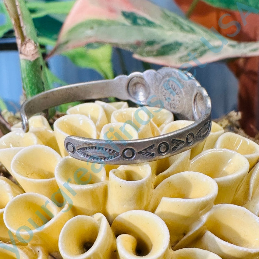 Vintage Southwestern Nickel Silver Heart Bracelet with Bells for Kids | Handmade Children's Jewelry | Perfect for Festivals, Parties & Special Occasions
