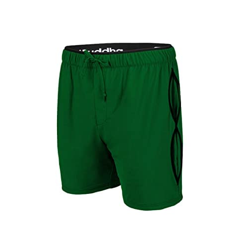 Brutal Buddha Men's 4-Way Stretch Athletic Shorts - Premium Active Yoga Workout Shorts with Compression Liner - Perfect for Gym, Running, Basketball & Outdoor Sports