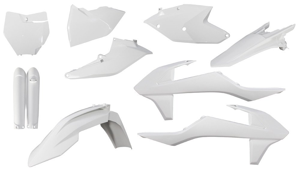 Acerbis 2421060002 White Universal Motorcycle Fenders - Durable Plastic Mudguard for Dirt Bikes, ATVs & Off-Road Vehicles | Perfect for Trail Riding & Motocross Racing