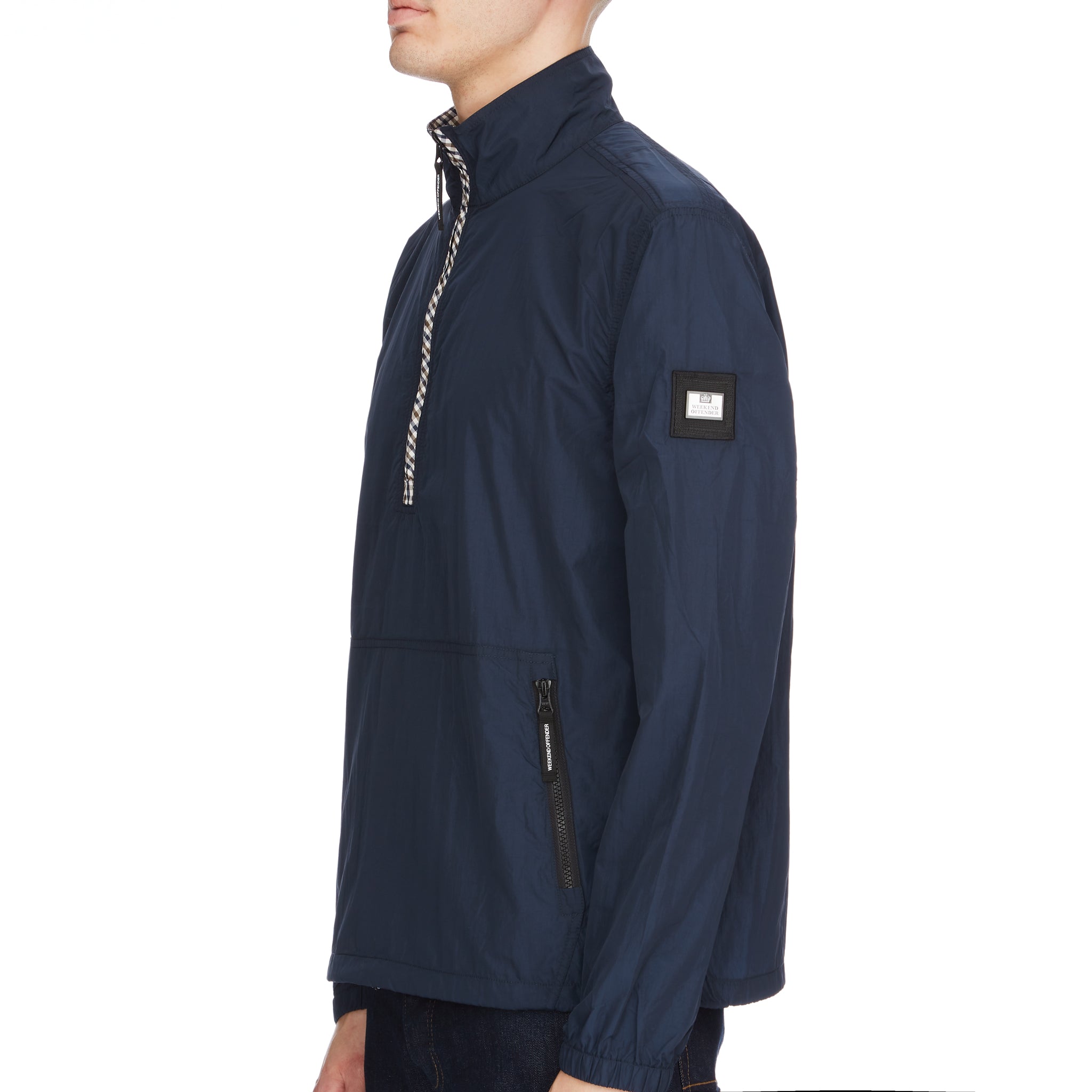 Weekend Offender Covington Lightweight Over Top Jacket - Navy Blue Waterproof Windbreaker for Men | Outdoor Hiking, Camping & Casual Wear