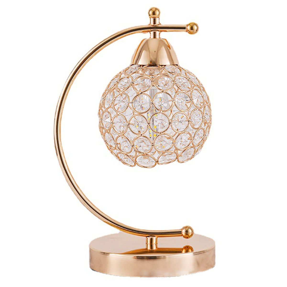 Modern Silver Crystal Table Lamp - Dimmable E27 Bedside & Desk Light for Home, Living Room, Office - Perfect for Nightstand, Reading & Decorative Lighting