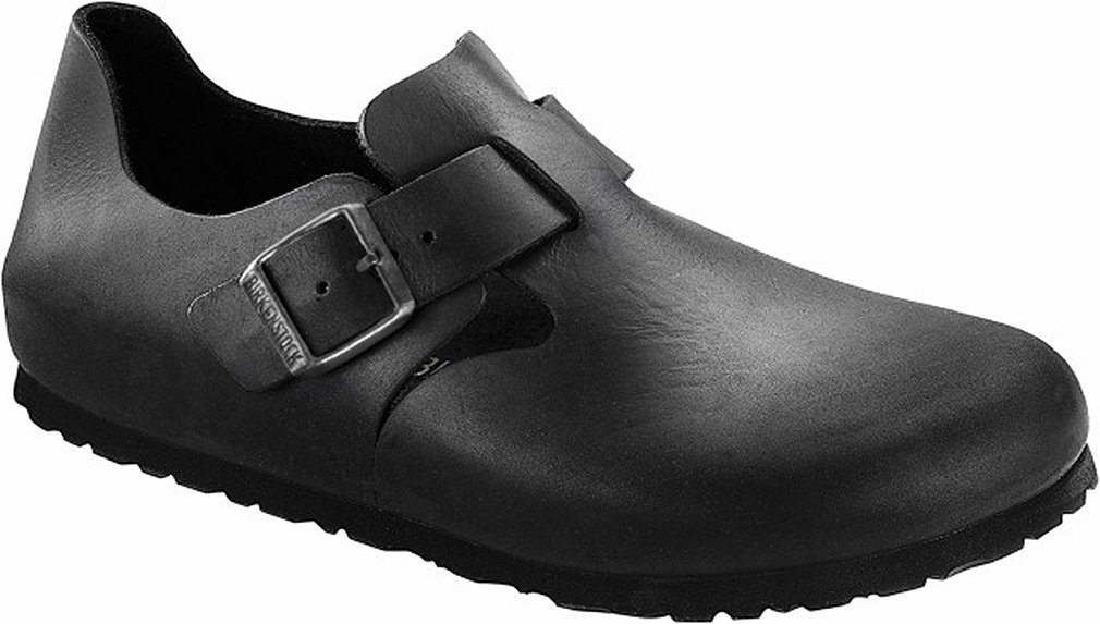 Birkenstock Men's London Clogs - Comfortable Leather Slip-On Shoes for Casual Wear, Home & Garden Use
