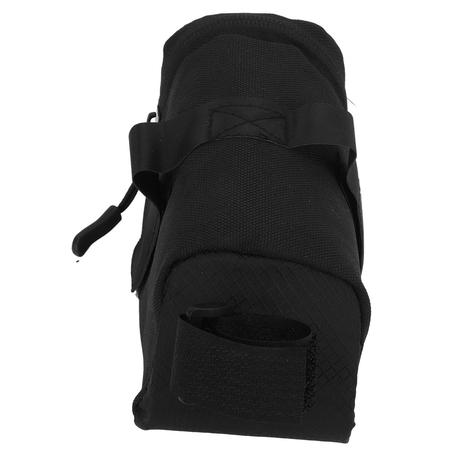 Zerodis Black Bike Saddle Bag - Waterproof Oxford Fabric Cycling Storage for Mountain & Road Bikes - Low Wind Resistance Design - Perfect for Commuting, Cycling Trips & Outdoor Adventures