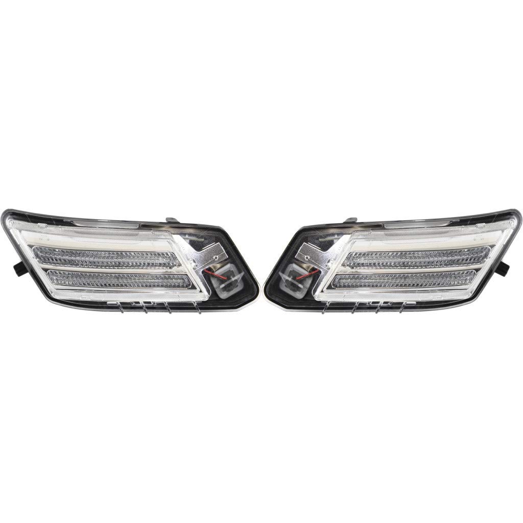 Volvo XC60 Daytime Running Lights Assembly Pair (Driver & Passenger Side) 2010-2013 - VO2520112 | DRL Replacement for Improved Visibility & Safety