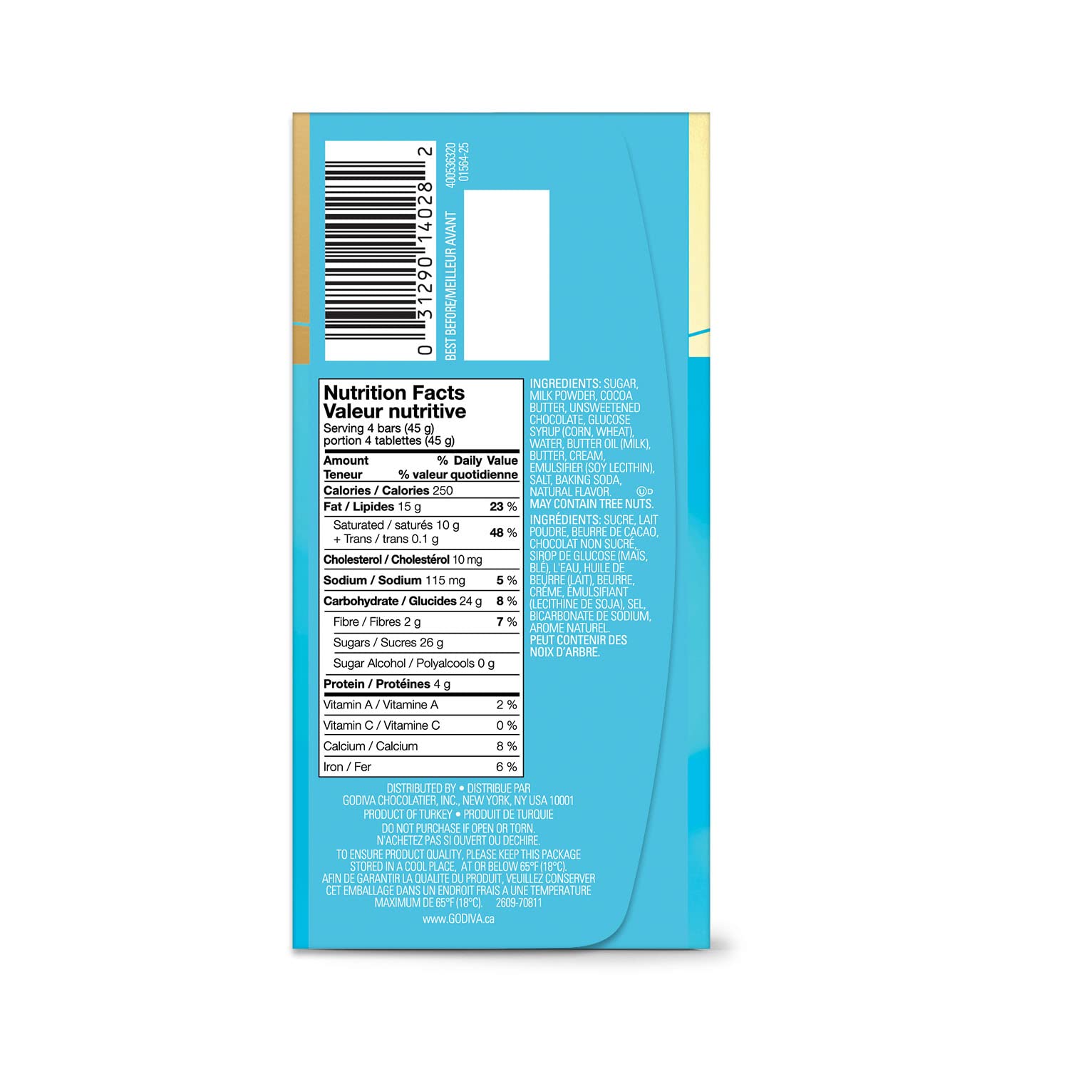 Godiva Signature Salted Caramel Milk Chocolate Mini Bars - 12 Count (8 Pieces Each, 90g Total) | Premium Gourmet Chocolate Gift for Holidays, Parties & Corporate Events