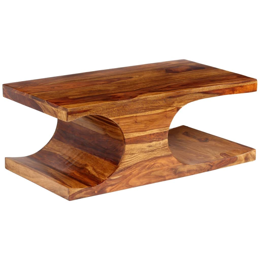 Solid Sheesham Wood End Table - 35.4
