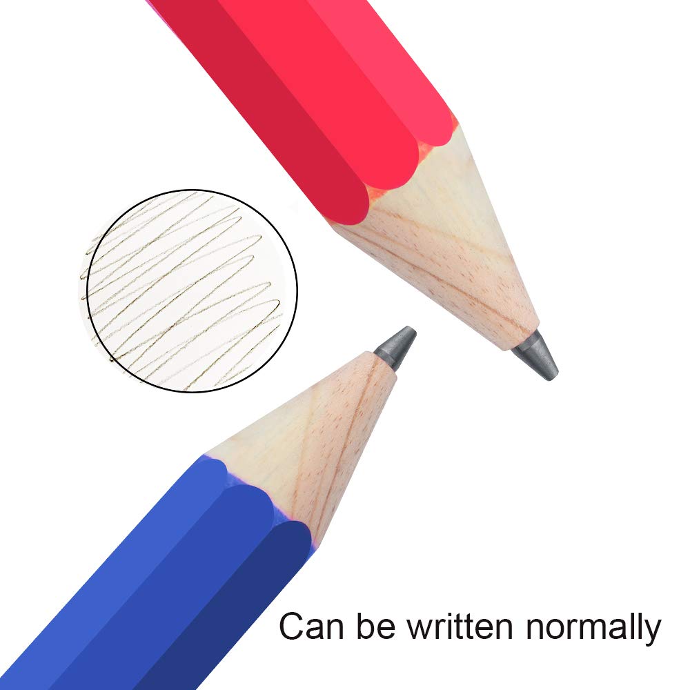 BUSHIBU 14 Inch Giant Wooden Pencil with Cap - Jumbo Novelty Pencils for School, Home Decor, Party Props & Unique Gifts (Blue) - Perfect for Classroom Rewards, Photo Booths, and Creative Room Decor