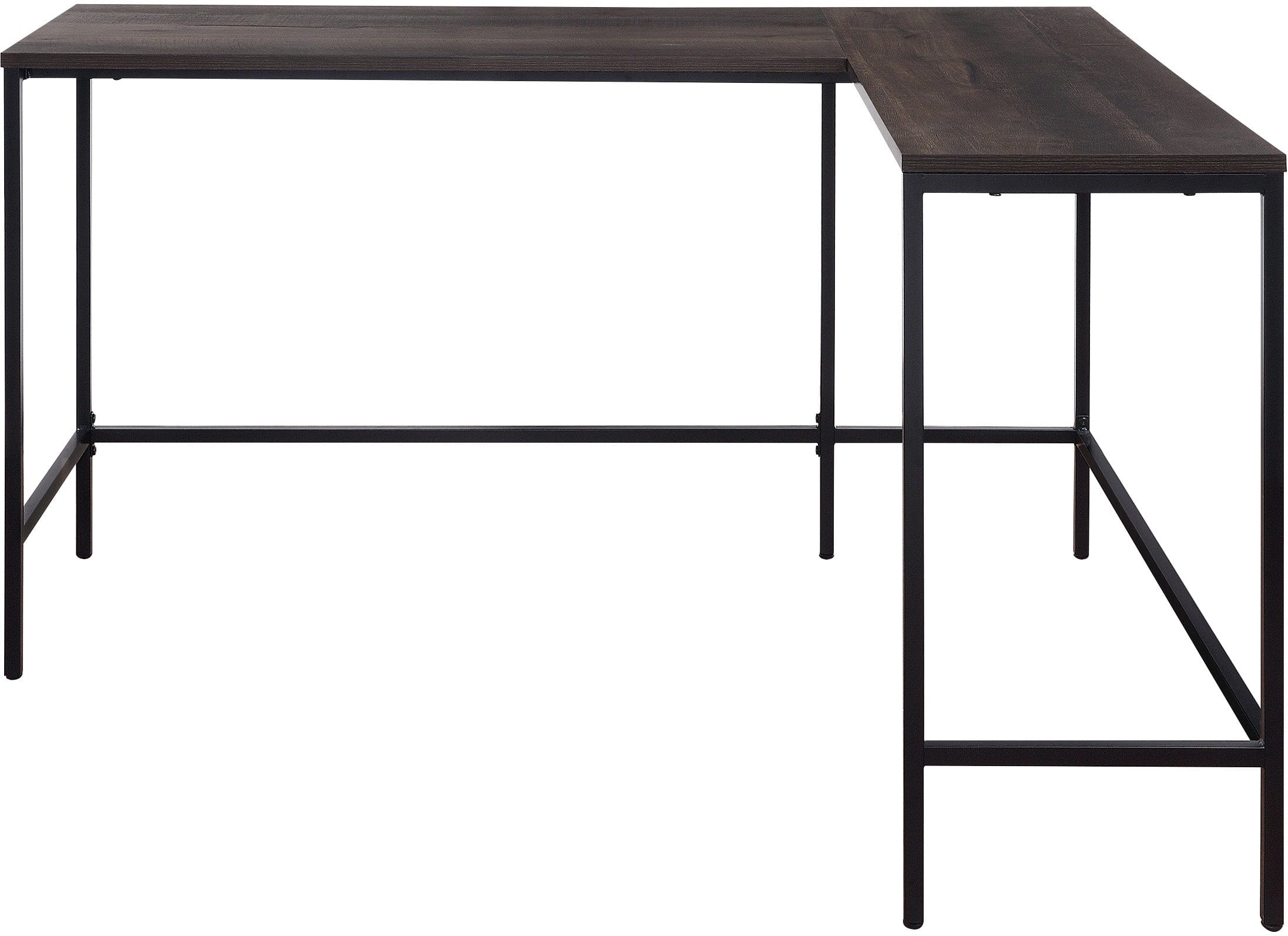 Office Star Contempo L-Shaped Desk [CNT41] - Modern Home Office Workstation for Small Spaces, Gaming & Study Desk with Sturdy Steel Frame