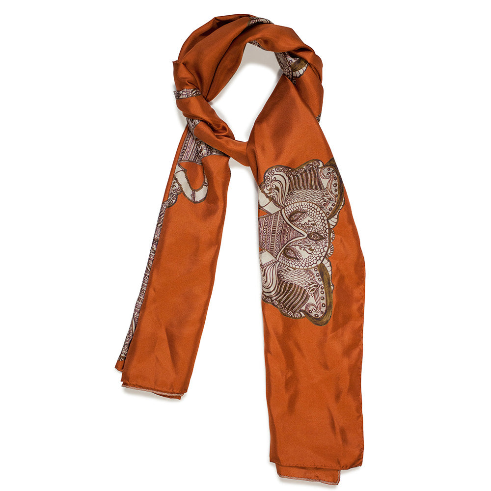 Elegant Thailand Long Silk Scarf for Women - Soft & Lightweight Shawl Wrap - Perfect for Travel, Weddings & Special Occasions