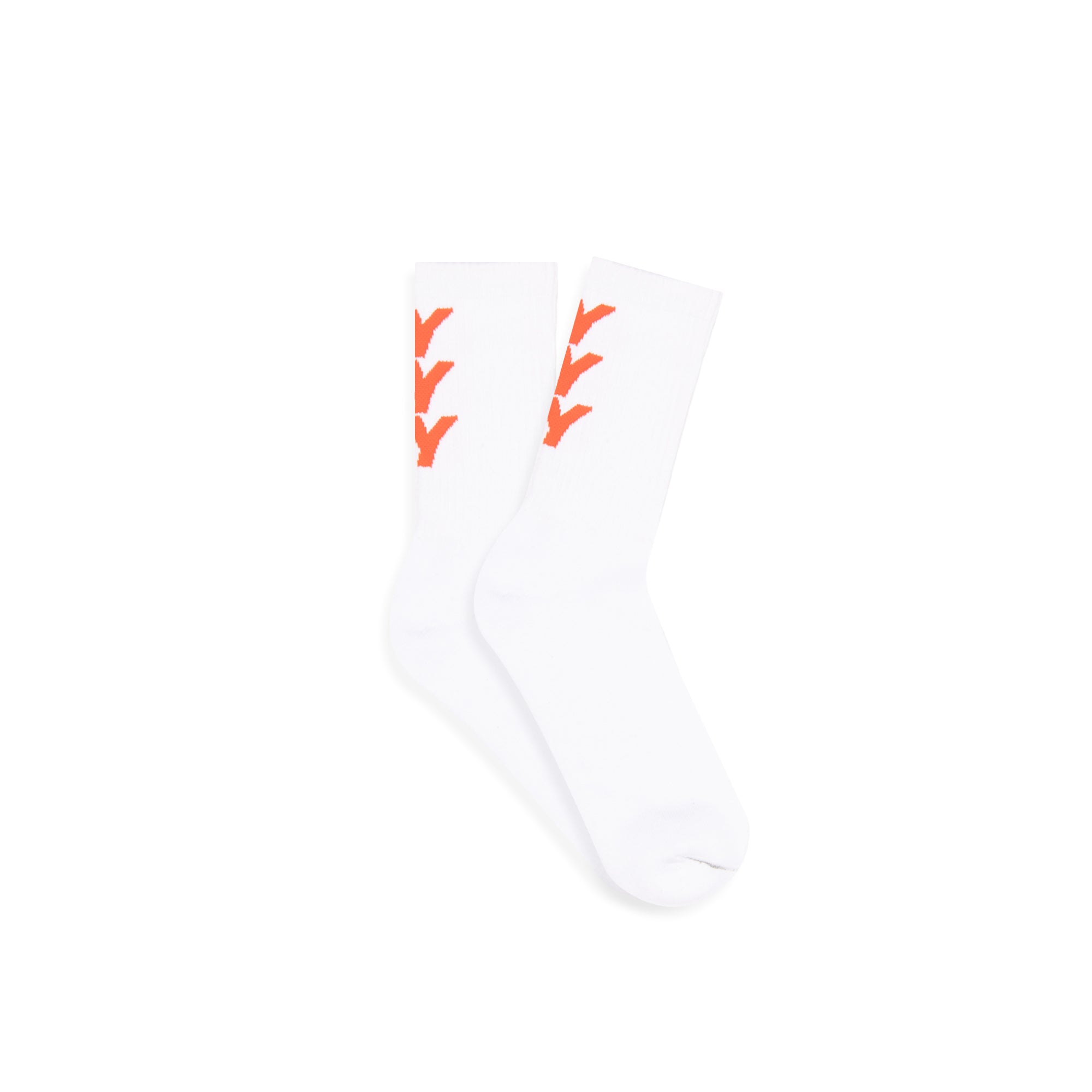 Only NY NY Repeat Crew Socks - White | Comfortable & Durable Cotton Socks for Men & Women | Perfect for Casual Wear, Sports & Everyday Use
