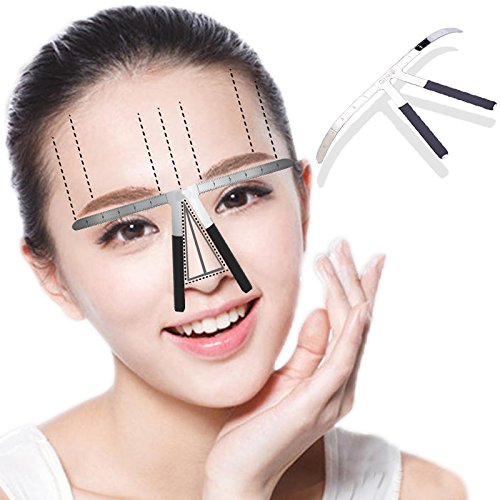 Stainless Steel Bendable Eyebrow Balance Ruler for Permanent Makeup & Eyebrow Shaping - Reusable Microblading Tool for Perfect Symmetry - Ideal for Salon, Spa & Home Use