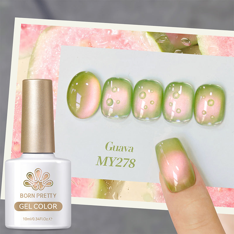 Vibrant Colored Cat Magnetic Gel Polish - Fruit Series 10ml Nail Art Kit for Salon & Home Manicure - Perfect for DIY Nails, Gift Giving & Professional Use