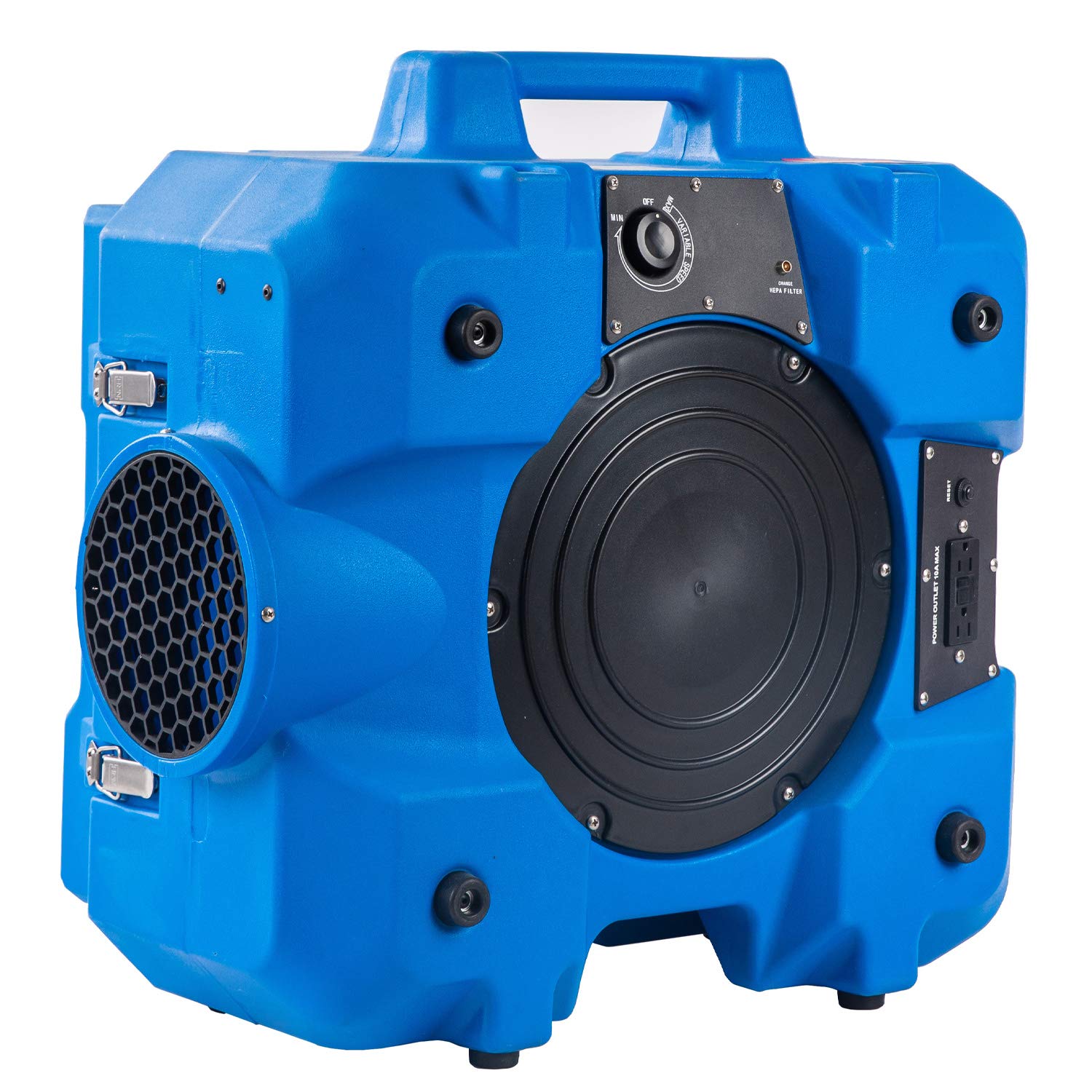 MOUNTO HEPA500 Commercial 500CFM Air Purifier with True HEPA Filter - Negative Air Machine for Mold Remediation, Dust Control & Construction Sites - Roto-Molded Blue Design (Ideal for Hospitals, Schools & Large Spaces)