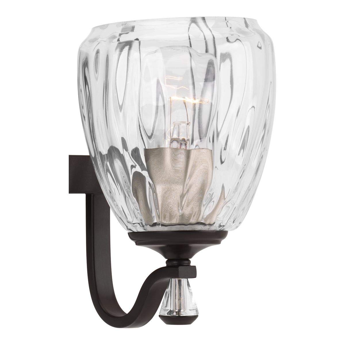 Progress Lighting P300118-020 Anjoux Bath & Vanity Light Fixture in Bronze Finish - Perfect for Bathroom Vanity, Powder Room, and Dressing Area Lighting