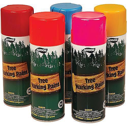 Tree Marking Paint - 12oz Cans (Case of 12, Glo Orange) - High Visibility Forestry Paint for Trail Blazing, Surveying & Land Management