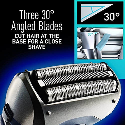 Panasonic ES-RT37-S Arc3 Electric Shaver - 3-Blade Cordless Wet/Dry Men's Razor with Pop-Up Trimmer - 6.6oz - Perfect for Travel, Gym & Daily Shaving Routine
