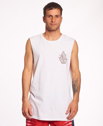 Volcom Men's Printed Muscle Tee - Comfortable & Stylish Graphic T-Shirt for Gym, Workout & Casual Wear